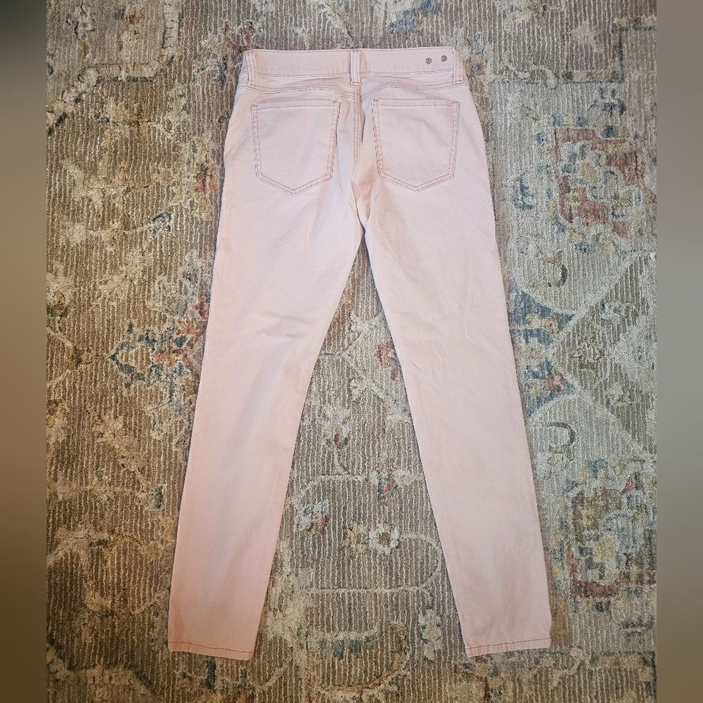 CAbi light pink skinny jeans sz 6 with 30" inseam